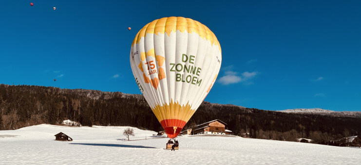 Ballonvaren in Filzmoos ( Oostenrijk) 