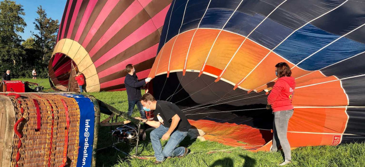 Ballonvaarders springen een gat in de lucht, er mag weer gevaren worden