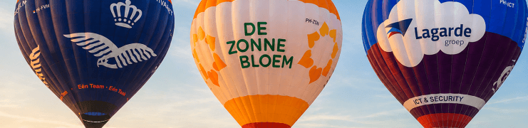 Ad Ballon met drie bijzondere luchtballonnen bij Ballonfiësta Barneveld