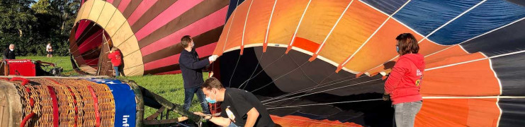 Ballonvaarders springen een gat in de lucht, er mag weer gevaren worden