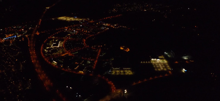 Ballonvaren in de nacht