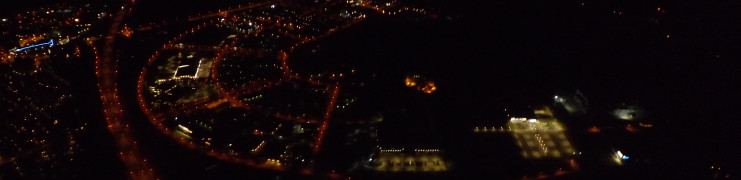 Ballonvaren in de nacht
