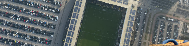 Ballonvaart levert unieke skybox boven NAC – Feyenoord op
