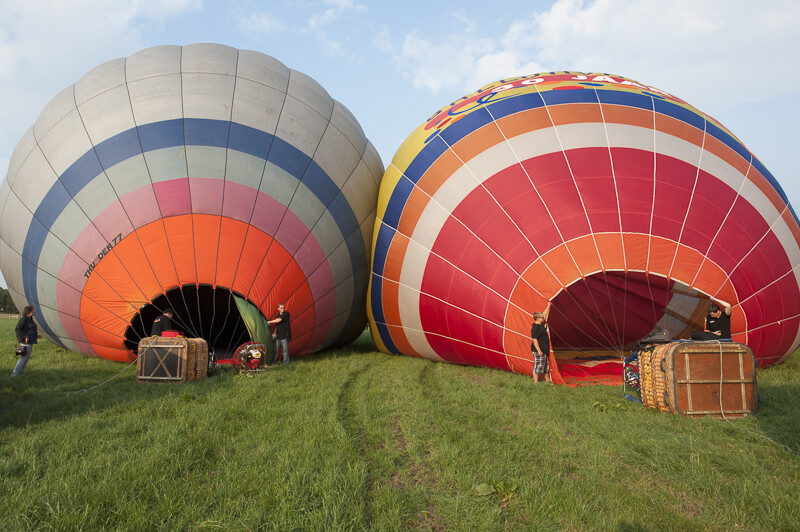 Ballonvaart opstijgen